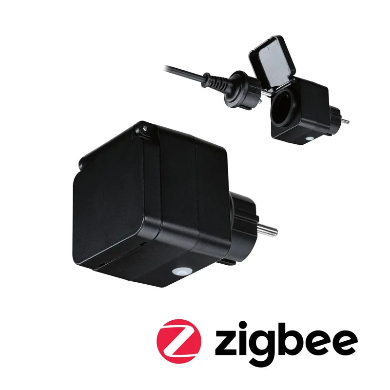 Paulmann Zwischenstecker Smart Plug Smart Home Zigbee 3.0 IP44 Schwarz