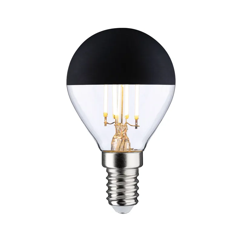 Paulmann Modern Classic Edition Standard 230V LED Tropfen 470lm 4,5W 2700K dimmbar Kopfspiegel Schwarz matt