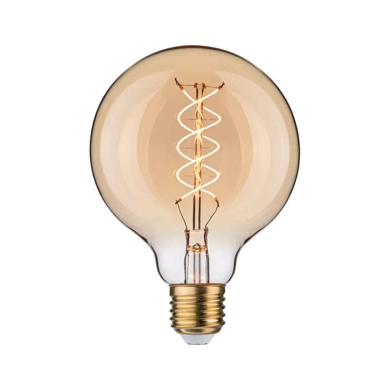 Paulmann Rustic Shine Standard 230V LED Globe Filament in S-Form 300lm 4,2W 1800K dimmbar Gold