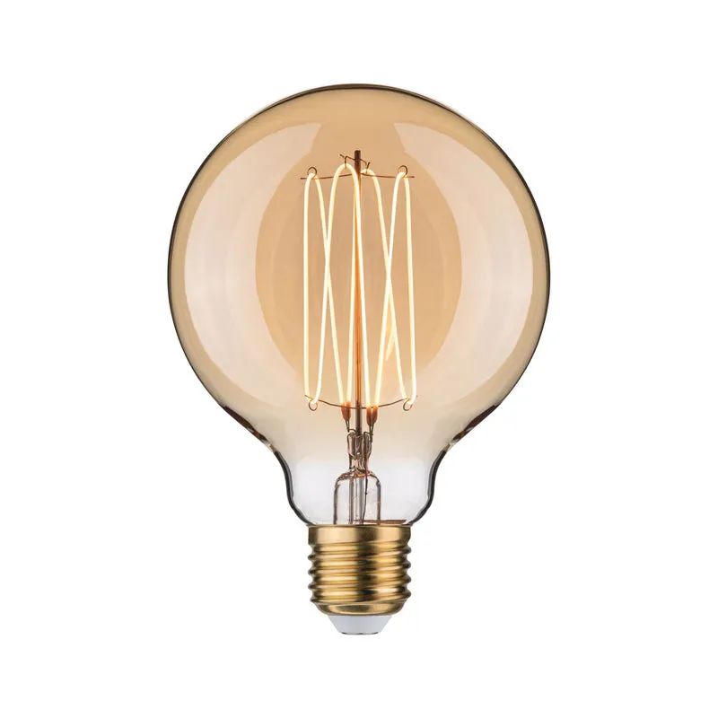 Paulmann Rustic Shine Standard 230V LED Globe Filament in I-Form 300lm 4,2W 1800K dimmbar Gold