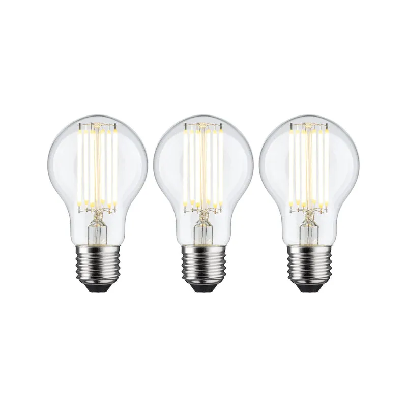 Paulmann Eco-Line Filament 230V LED Birne 3er-Set 1055lm 5W 3000K Klar