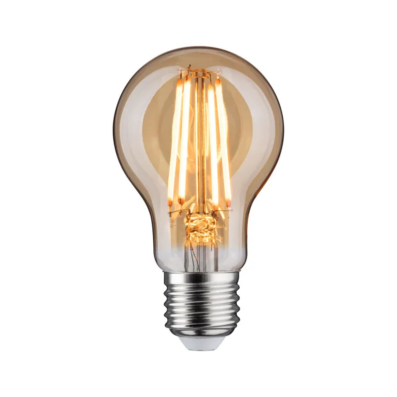 Paulmann 1879 Filament 230V LED Birne 3-Step-Dim 470lm 6W 1800K dimmbar Gold
