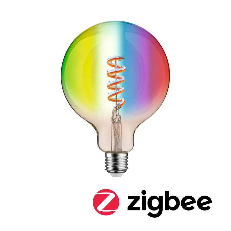 Paulmann Filament 230V LED Globe Smart Home Zigbee 3.0 470lm 6,3W RGBW+ dimmbar Gold