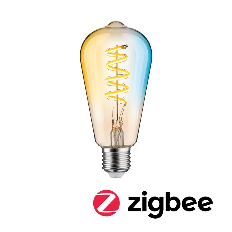 Paulmann Filament 230V LED Kolben Smart Home Zigbee 3.0 600lm 7,5W Tunable White dimmbar Gold