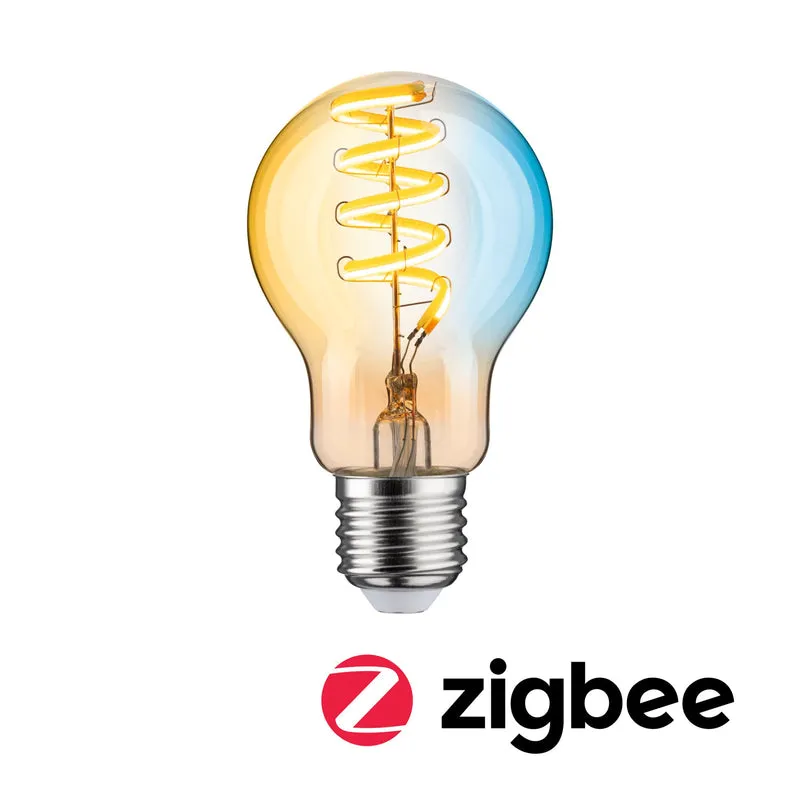 Paulmann Filament 230V LED Birne Smart Home Zigbee 3.0 600lm 7,5W Tunable White dimmbar Gold