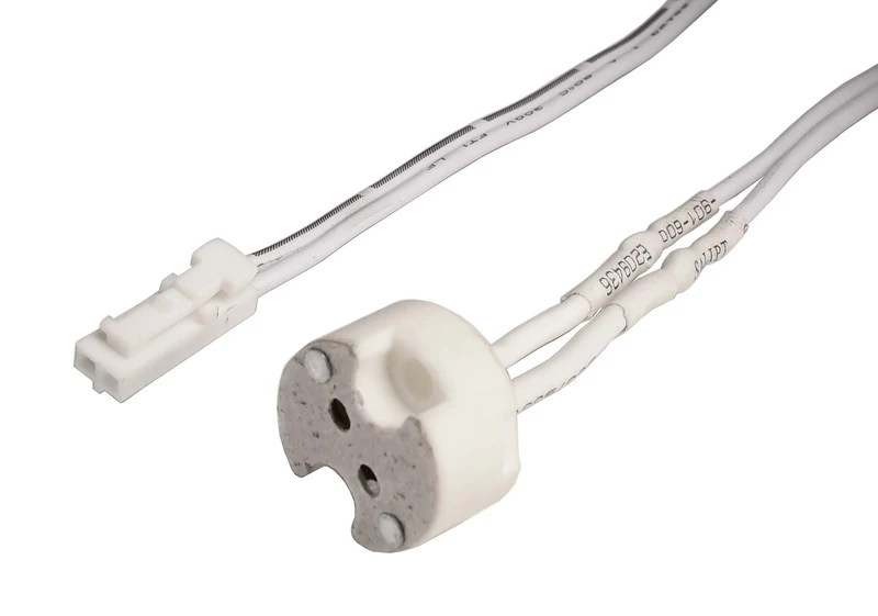 Deko-Light MINI-AMP Adapter MR16/GU5.3 (Fassung-Stecker), 12V/24V, max. 3A, IP20 Weiß