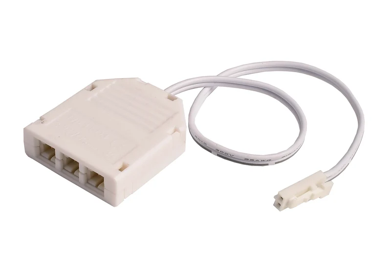 Deko-Light MINI-AMP 3-fach Verteiler (1x Stecker, 3x Buchse) 20cm, 12V/24V, max. 3A, IP20 Weiß