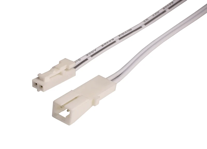 Deko-Light MINI-AMP Verlängerungskabel (Stecker-Buchse) 50cm, 12V/24V, max. 3A, IP20 Weiß