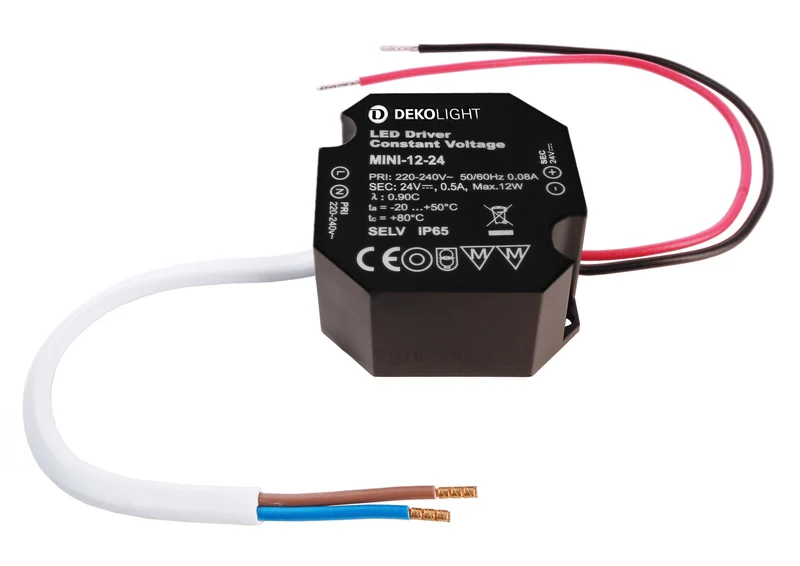 Deko-Light OCTO, CV, Mini 24V/12W Schwarz