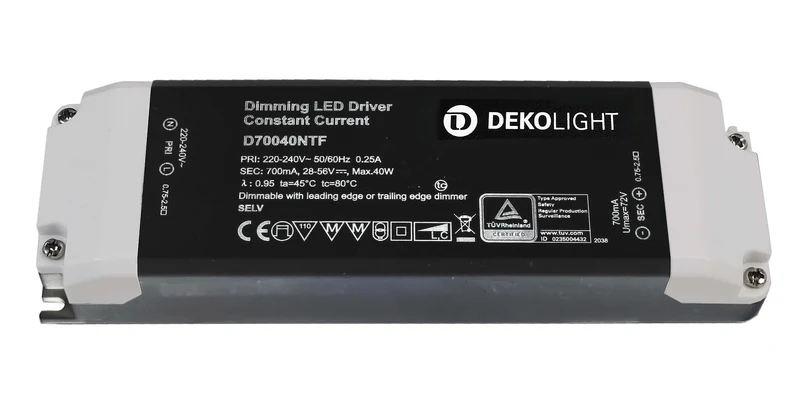 Deko-Light BASIC, DIM, CC, D70040NTF/40W Schwarz