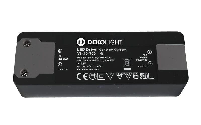 Deko-Light BASIC, CC, V8-40-700mA/40W Schwarz