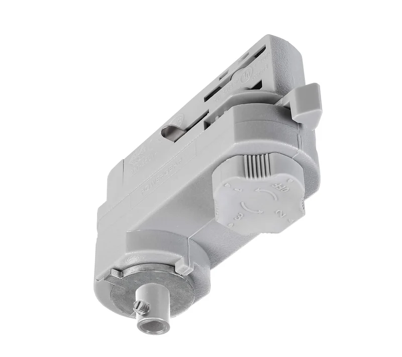 Deko-Light D Line 3-Phasen Adapter für Leuchtenmontage inkl. Montagezubehör Fenstergrau RAL 7040