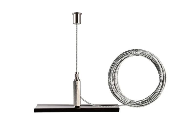Deko-Light D Line Seilabhängungshalter Mini mit 5,0m Abhängeseil Graphitschwarz RAL 9011