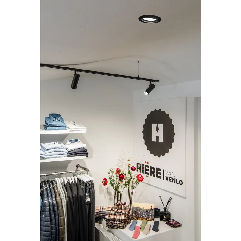 SLV OCULUS DL MOVE, Indoor LED Deckeneinbauleuchte schwarz DIM-TO-WARM 2000-3000K