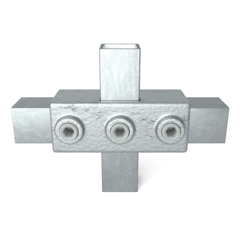 Kreuzstück in 1 Ebene 25 mm quadratisch