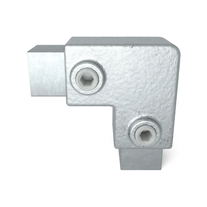 Bogen 90° 25 mm quadratisch