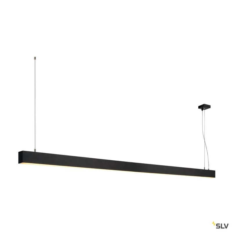 SLV GLENOS Pendelleuchte, mattschwarz, 2m, 103W, 3000K