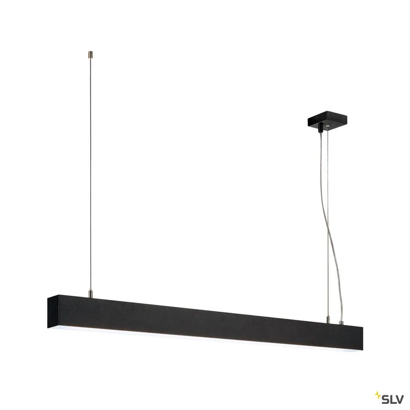 SLV GLENOS Pendelleuchte, mattschwarz, 1m, 52W, 4000K