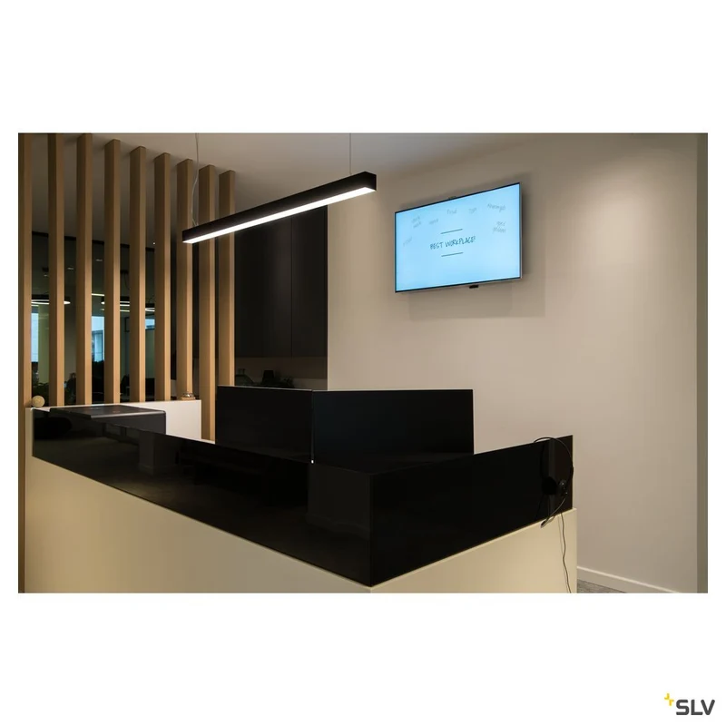 SLV GLENOS Pendelleuchte, mattschwarz, 1m, 52W, 3000K