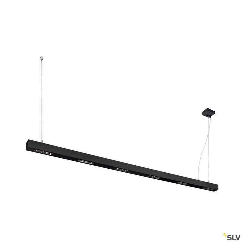SLV Q-LINE PD, LED Indoor Pendelleuchte, 2m, BAP, schwarz, 3000K