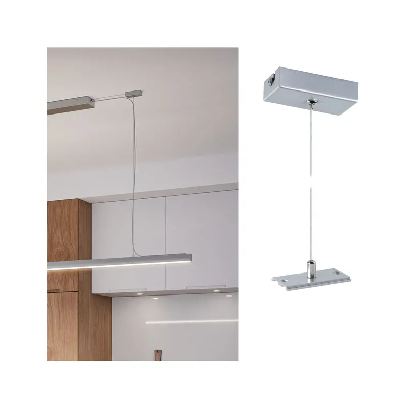 Paulmann Linion Zubehör Seilabhängung Chrom matt 40x80mm