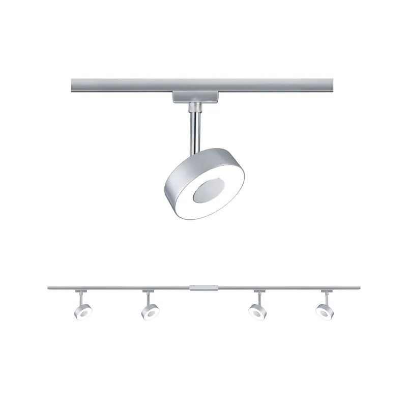 Paulmann URail LED Schienenspot Circle Basisset 4x222lm 4x5,3W 2700K 230V Chrom matt#Chrom