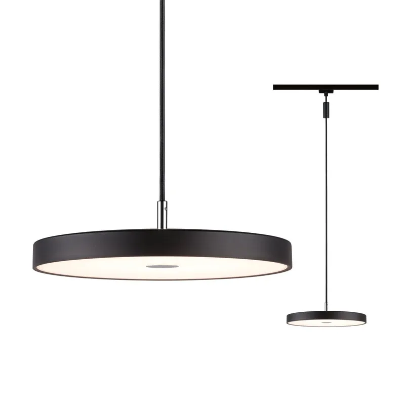 Paulmann URail LED Pendel Hildor 3-Step-Dim 850lm 15W 3000K dimmbar 230V Schwarz matt