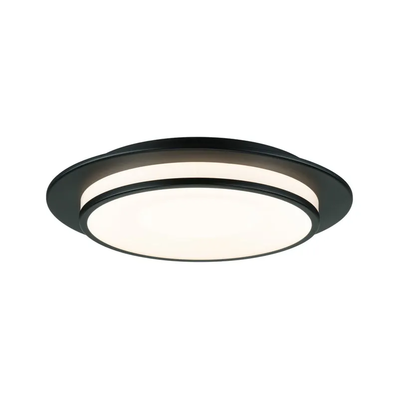 Paulmann LED Deckenleuchte Egron 3-Step-Dim 2700K 750lm 230V 16W dimmbar Schwarz matt
