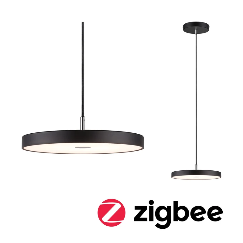 Paulmann LED Pendelleuchte Hildor Smart Home Zigbee 3.0 2700K 1000lm 17W Schwarz matt dimmbar