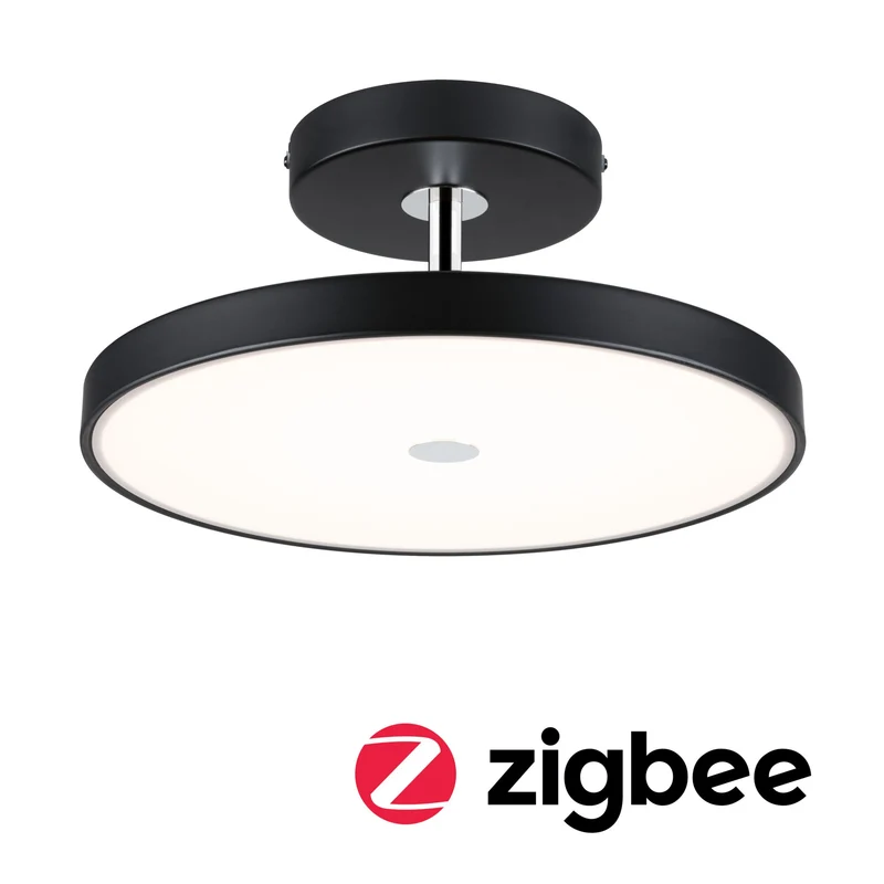 Paulmann LED Deckenleuchte Hildor Smart Home Zigbee 3.0 2700K 2000lm 230V 25W dimmbar Schwarz matt#Chrom