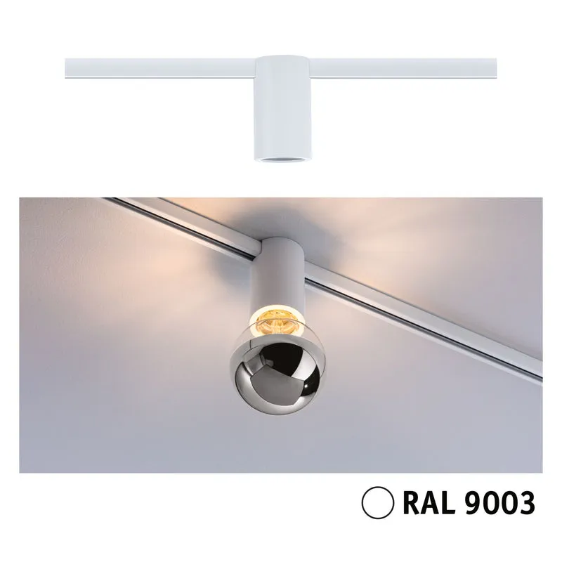 Paulmann URail Schienenspot Socket E27 max. 20W dimmbar 230V Signalweiß