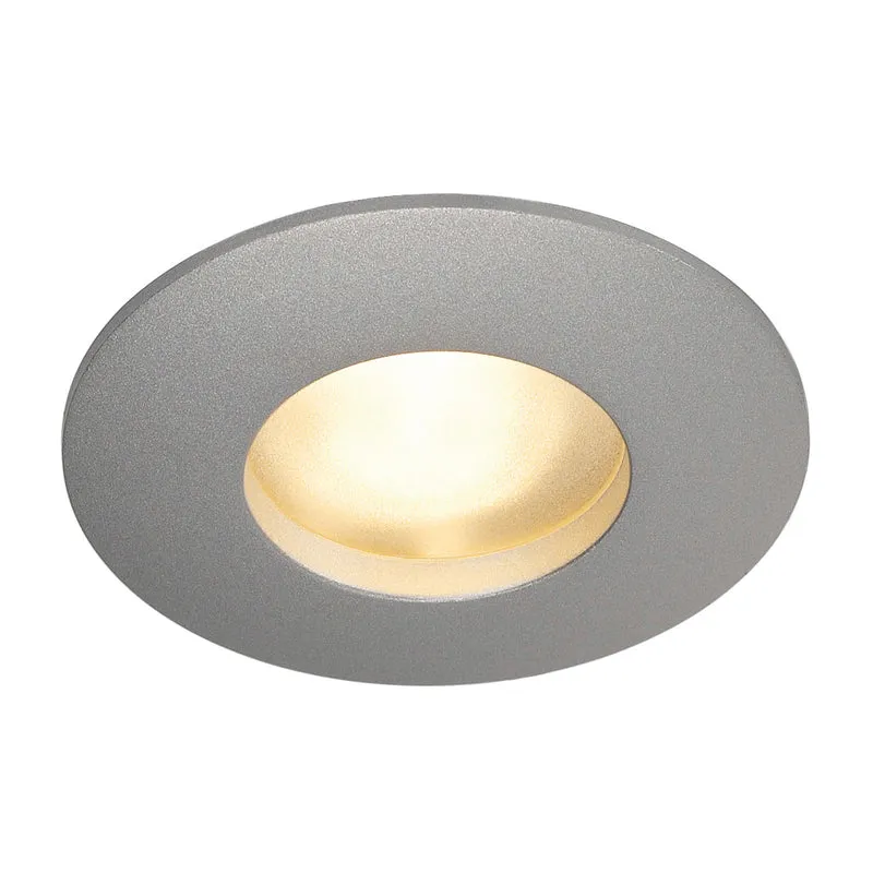 SLV OUT 65 Downlight, rund, silbergrau, MR16, max. 35W