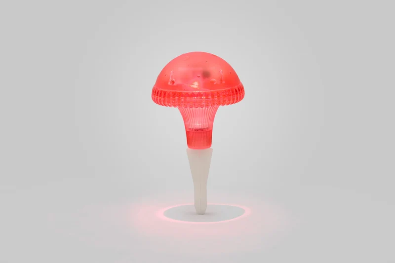 Konstsmide LED Solarleuchte Pilz rot, Kunststoff