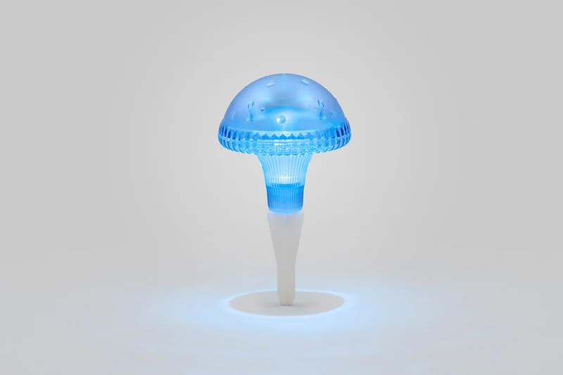 Konstsmide LED Solarleuchte Pilz blau, Kunststoff