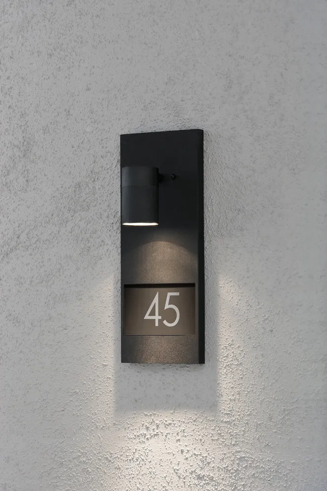 Konstsmide Hausnr. Strahler Modena schwarzmatt