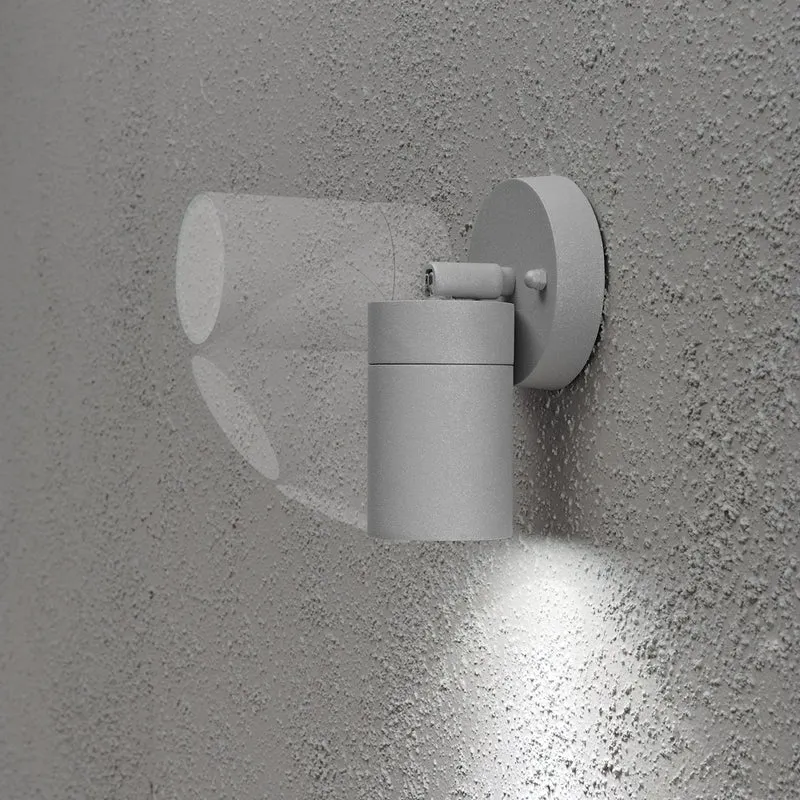 Konstsmide Halogenspot Modena grau, klares Glas