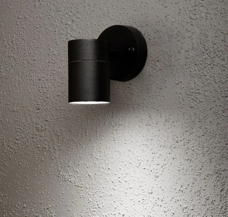 Konstsmide Halogenspot Modena matt schwarz, klares Glas