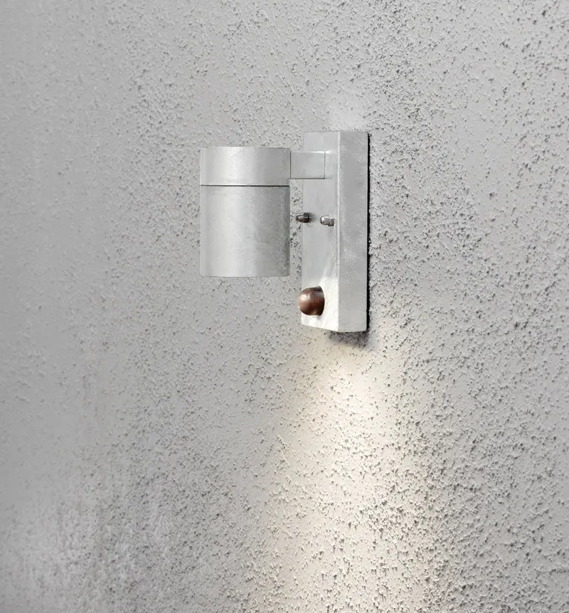 Konstsmide Halogenspot Modena galvanisiert, klares Glas, mit Sensor