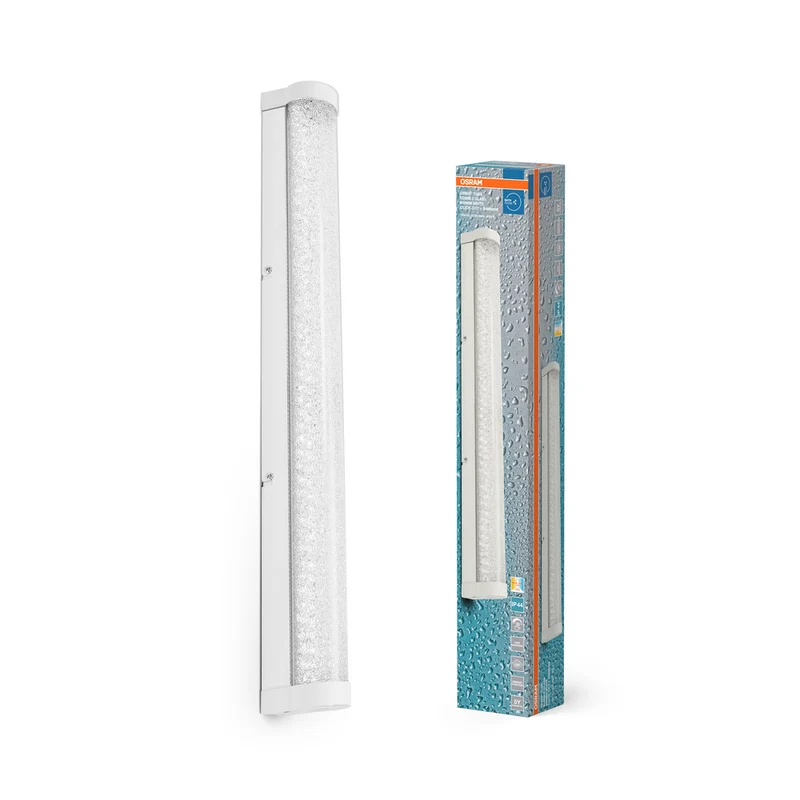 OSRAM ORBIS Tube Badezimmer Spiegel-/Wandleuchte Blasen-Glas 12W 60cm weiß