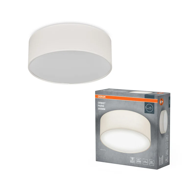 OSRAM ORBIS PARIS Deckenleuchte 300mm, beige, E27