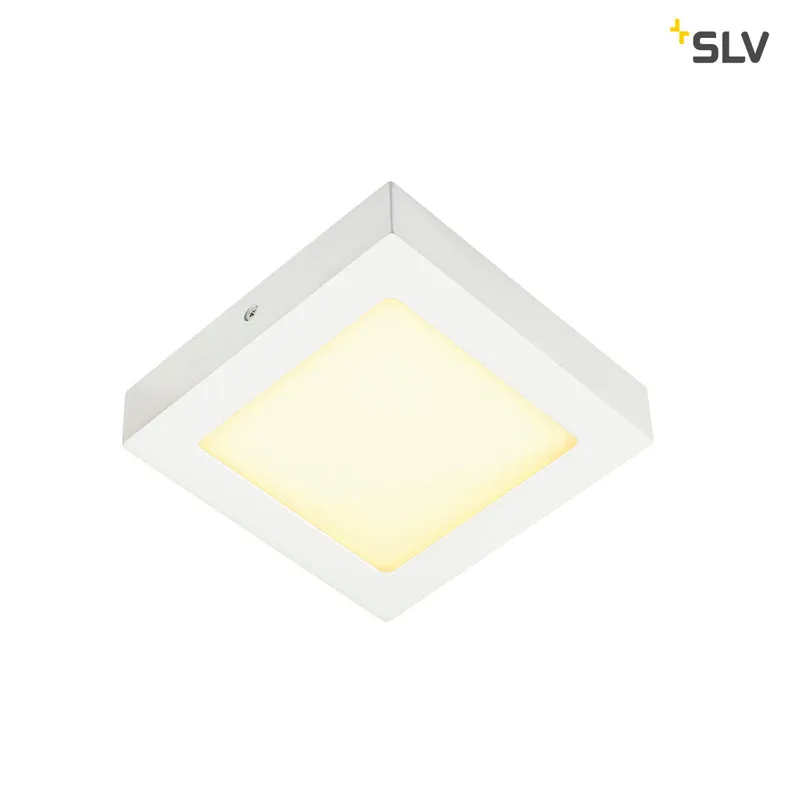 SLV SENSER Wand- und Decken-leuchte, eckig, weiss,10W, 3000K