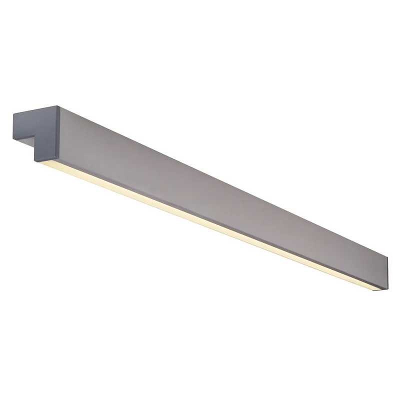 SLV L-LINE 120 Wand- undDeckenleuchte, silbergrau,T5 ESL, 28W