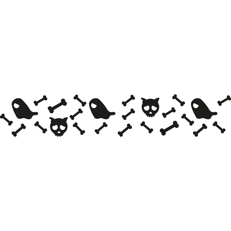 SLV Sticker Bones, schwarz,inkl. Rakel