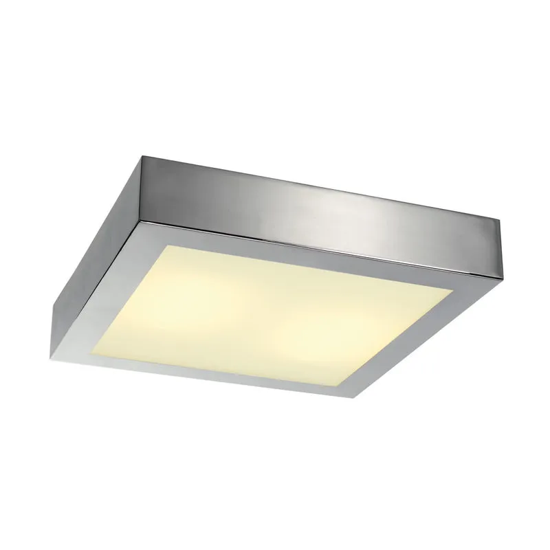 SLV XERXES CHROME Deckenleuchte,eckig, chrom, TC-DE, 2x18W