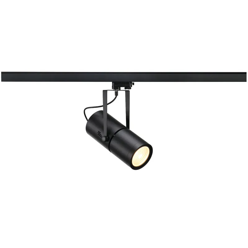 SLV EURO SPOT EVG, matt-schwarz,HQI-T, 70W, 60°, inkl.3P.-Adapter