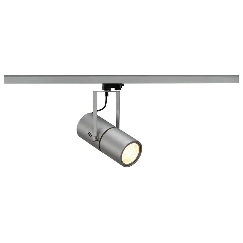 SLV EURO SPOT EVG, silbergrau,HQI-T, 35W, 60°, inkl.3P.-Adapter