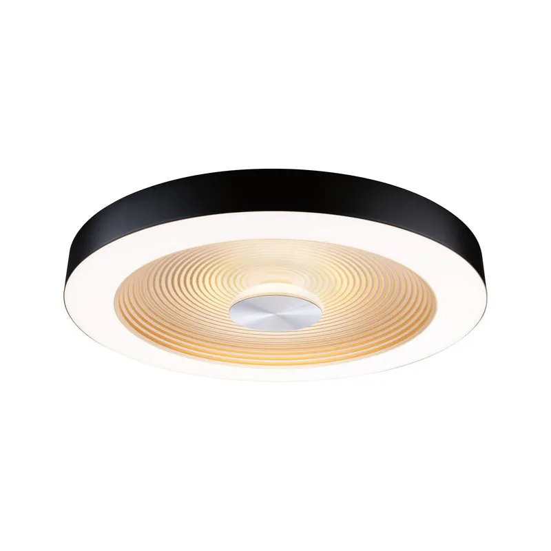 Paulmann LED Deckenleuchte Volea IP44 3000K 500lm / 2400lm 230V 4W / 18,5W dimmbar Schwarz#Gold
