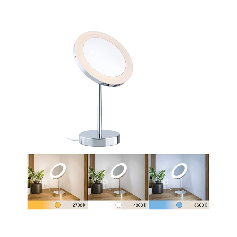 Paulmann LED Kosmetikspiegel Masua IP44 White Switch 55lm 230V 4W Chrom
