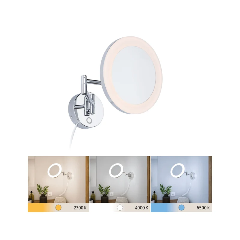 Paulmann LED Kosmetikspiegel Masua IP44 White Switch 55lm 230V 4W Chrom