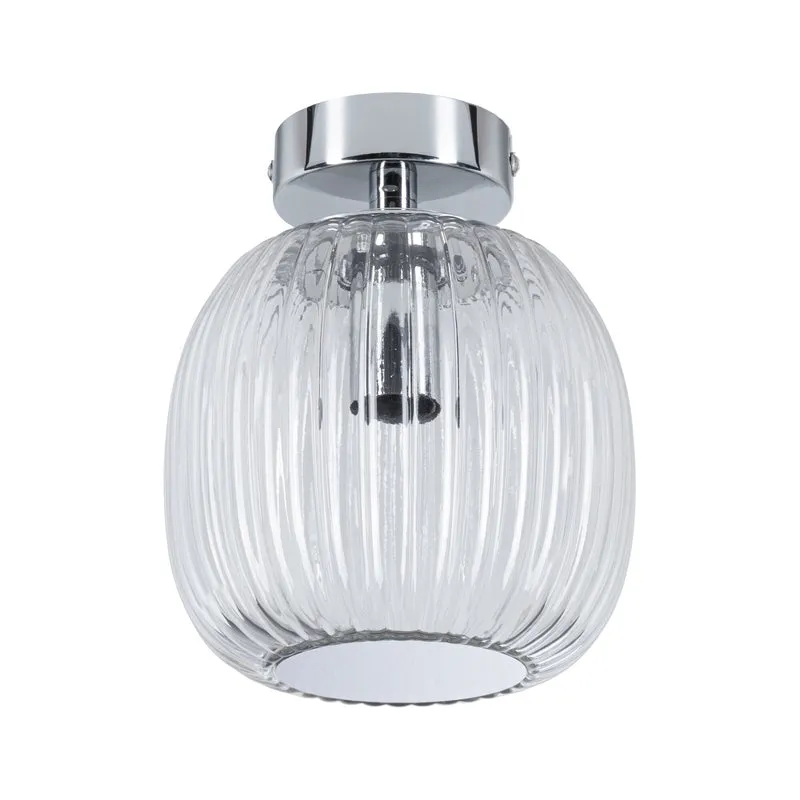 Paulmann LED Deckenleuchte Ruya IP44 E14 230V max. 20W dimmbar Glas#Chrom